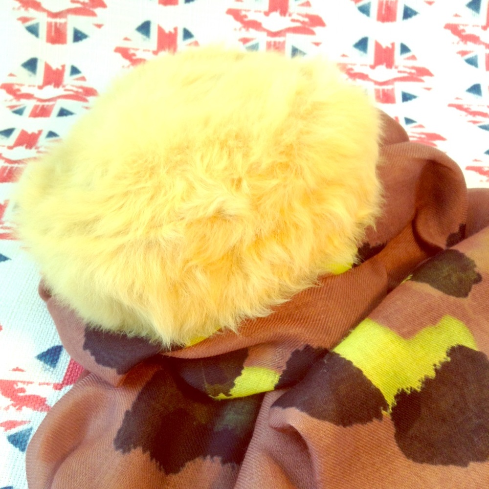 Vintage Faux Fur Pillbox Hat
